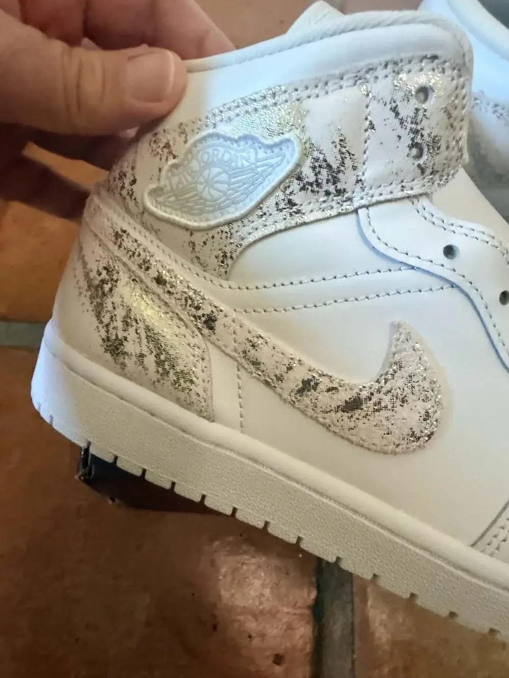 Jordan 1 Mid SE 'White Field Silver' - Men's Shoes
